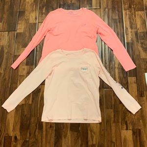 2 vineyard vines long sleeved shirts!